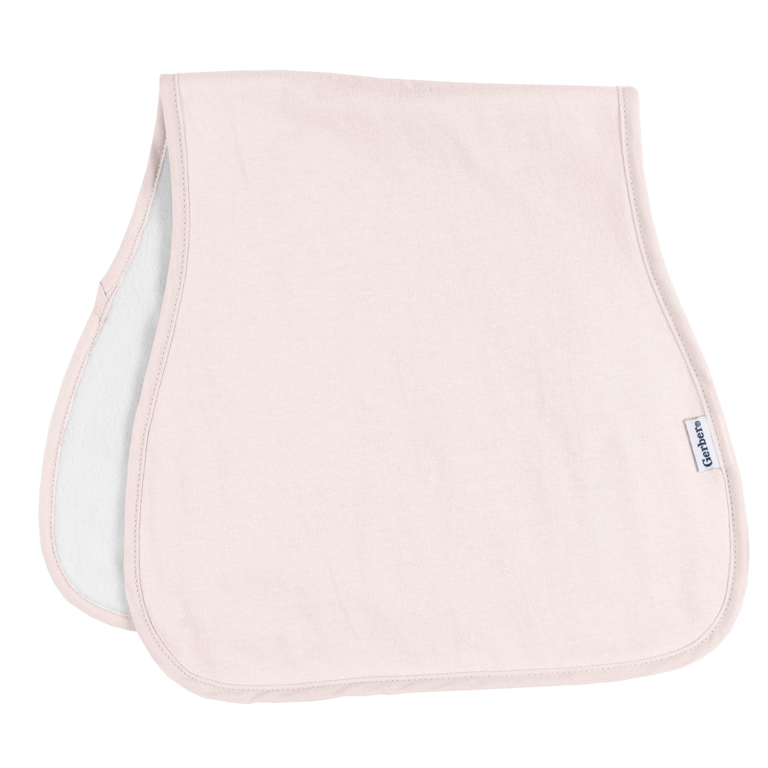 Gerber Baby Unisex Burp Cloths 5-Pack, Pink Blue, Size 10.5" x 21"