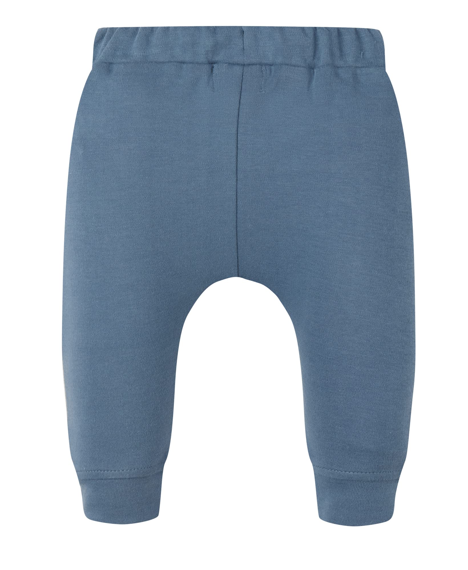 AIUI-HARNSBORN Baby 3 Pack Flexy Pants and Leggings, Infant Boys Girls Tapered Ankle Jogger Pant(Newborn, Blue/Black/Gray)