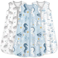 Yoofoss Baby Sleep Sack 0-6 Months 0.5 Tog Wearable Blanket for Baby, 3 Pack 100% Organic Cotton Infant Toddler Sleeping Sack 2-Way Zipper Lightweight Sleep Sack