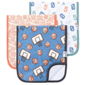Copper Pearl Premium Baby Burp Cloths - 3-Pack Large Cotton Burp Cloths, Extra Soft Spit Up Rags with 3 Absorbent Layers, Perfect for Baby Boy and Baby Girl Gifts (21" x 10" Size, Dunk Set)