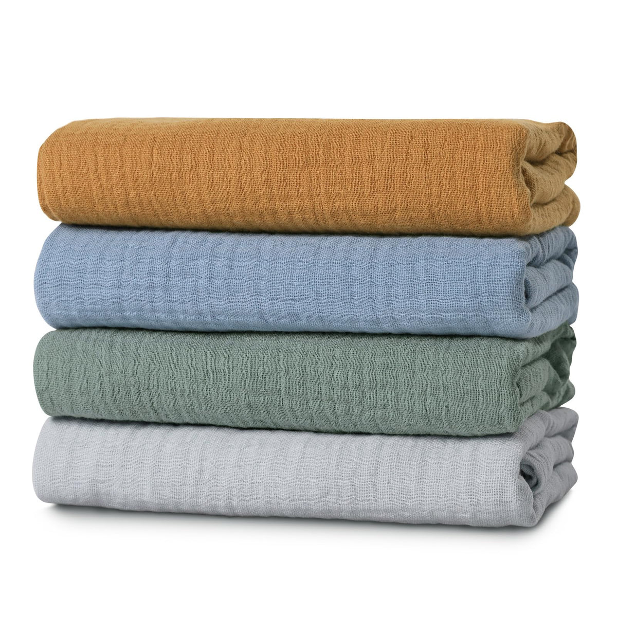 Muslin Swaddle Blankets for Newborn, 3 Pack Breathable Soft Receiving Blanket, Large 38 x 40 inches Swaddle Wrap Burping Clothes Diapers, Essentials Infant Shower Items, Toddler Gift (Cute Country)