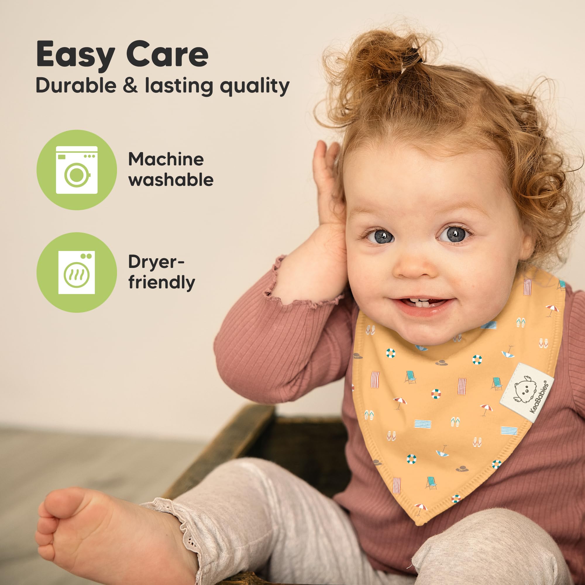 8pk Organic Baby Bandana Bibs for Drooling and Teething (Mesozoic)