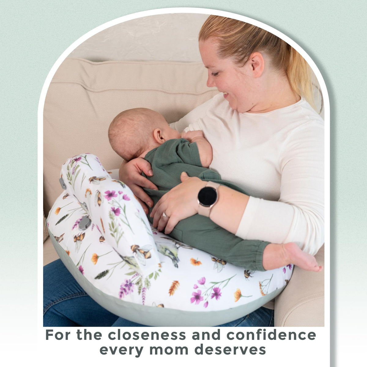 Little Traveler Inflatable Travel Nursing Pillow with Adjustable Strap