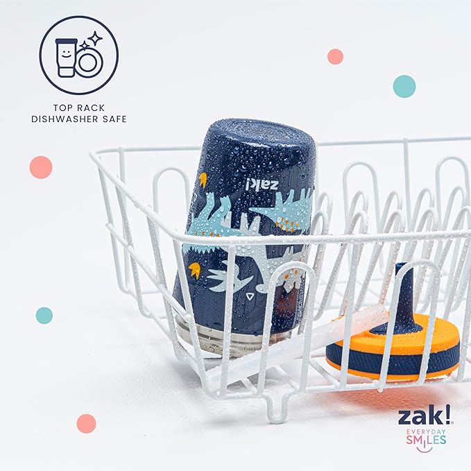 Zak Designs DreamWorks Gabby's Dollhouse Kelso Toddler Cups For Travel or At Home, 12oz Vacuum Insulated Stainless Steel Sippy Cup With Leak-Proof Design is Perfect For Kids (Cakey Cat)