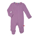 Magnetic Me Girls Modal Magnetic Baby Footie Pajamas | Silky Soft Modal Fabric | Pink Ribbon Waffle | 12-18 Months