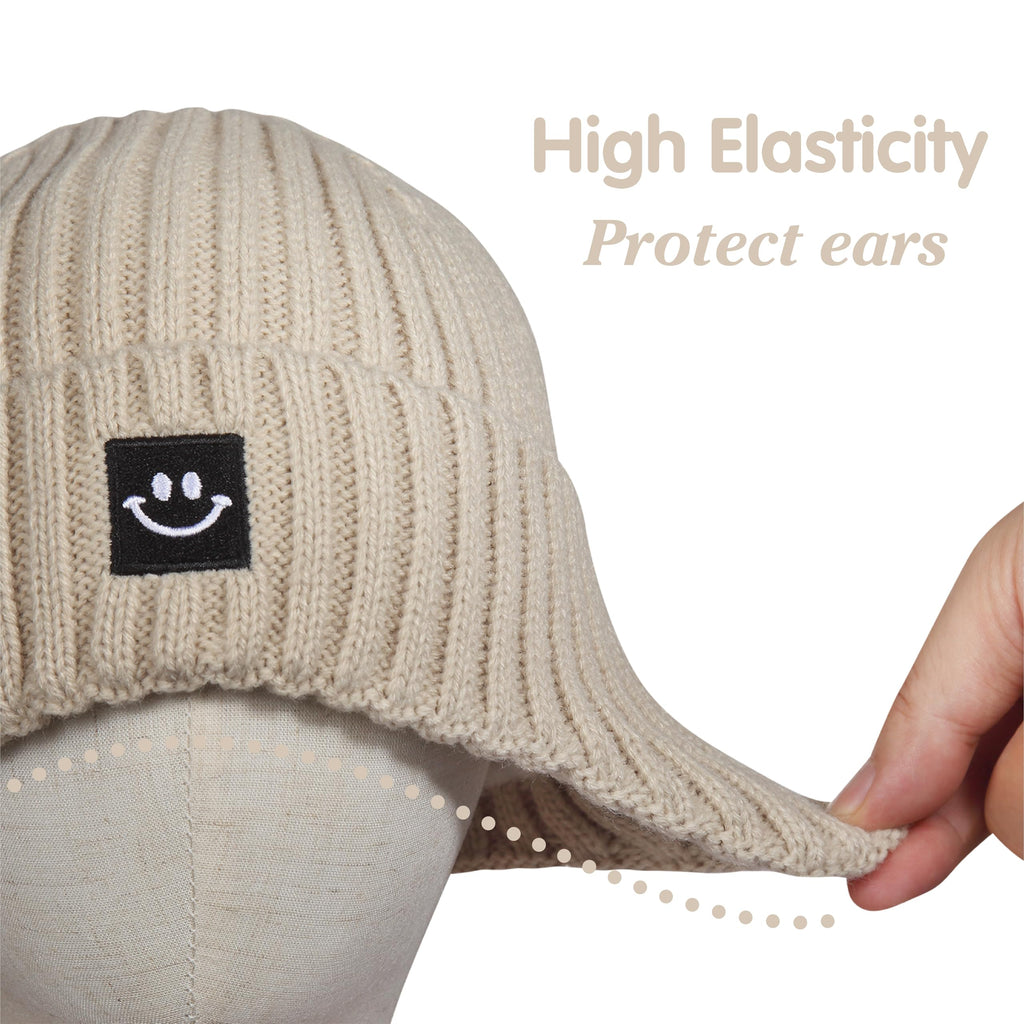 MaxNova Baby Hat 3-8T Camel/Gray Apricot 2 Pack