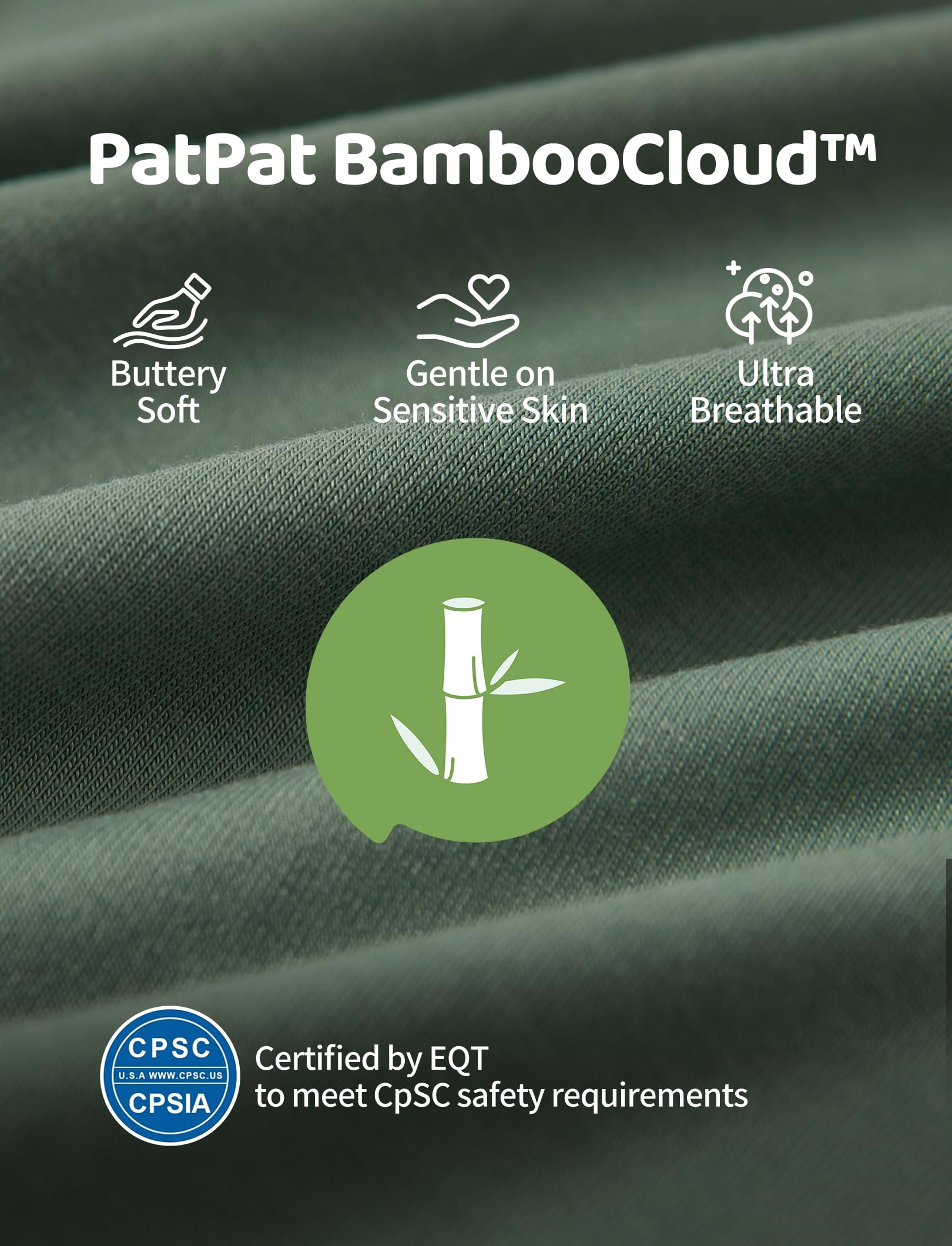PATPAT Baby Footies Boys Girls - Bamboo Viscose - 2 Way Zipper & Non-Slip Soles Romper Mitten - Footed & Footless Infant Clothes Unisex Jumpsuit 2 Pack Olive/Cyan/Grey 3-6 Months Green/Blue