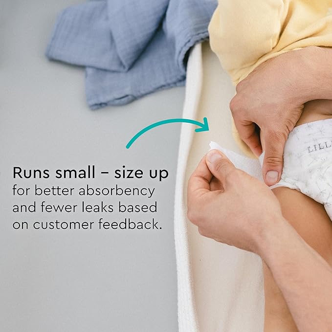 LILLYDOO Baby Diapers - Size 2 (9-18 lbs), Monthly Supply (204 Count), Leak Protection, Skin-Friendly, Ultrasoft, Perfume- & Chlorine-Free, Hypoallergenic, Dermatologist Tested, Oeko-TEX®