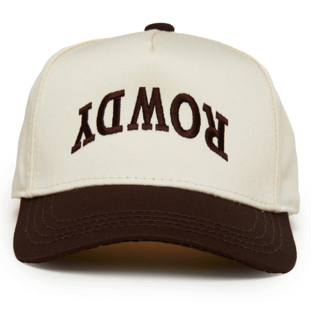 Toddler 2 Tone Trucker Snapback Hat - Rowdy Upside Down - Brown/Beige