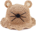 Baby Girl Straw Hat Outdoor Baby Sun Protection Hats Summer Bowknot Beach Cap for Infant Toddler Girls