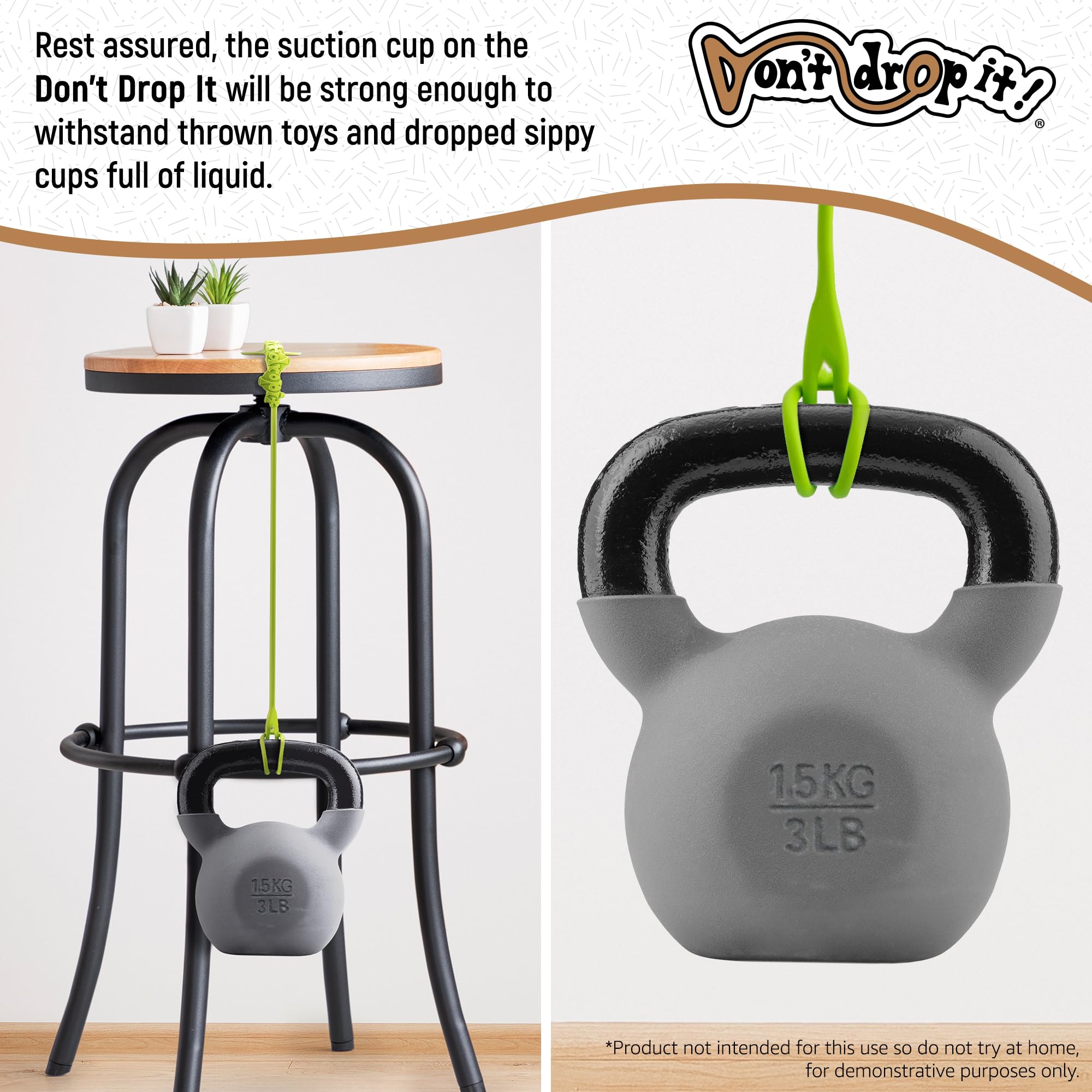 Don't Drop It® Silicone Suction Cup Strap Tether