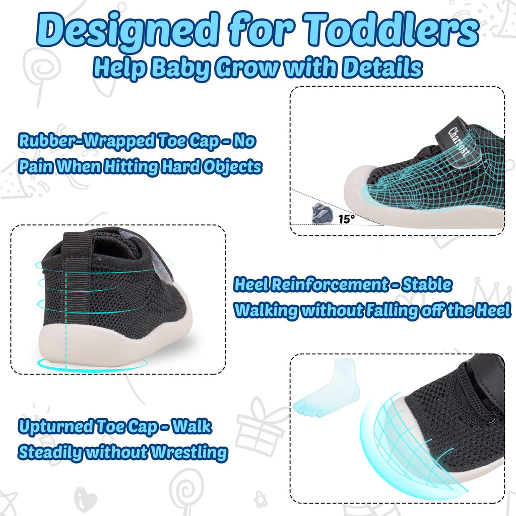 Toddler Walking Shoes Size 7 Kids Shoes Baby Boy Girls Non Slip Soft Sole Casual Flexible Lightweight Slip on Sneakers Tennis Athletic Running Shoes (Pink 20-7)
