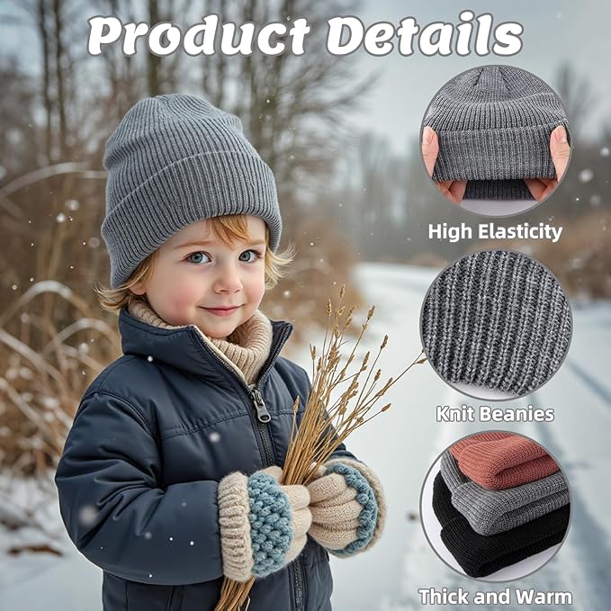 Bebila Baby Beanie Toddler Infant Winter Hats Knit Warm Caps for Boys Girls