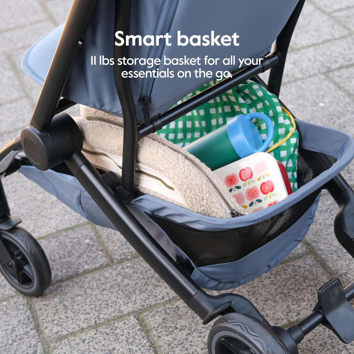 Joolz Dot Ultra Lightweight Travel Stroller – Compact Fold, Airplane Compatible, 5-Point Harness, UPF 50+ Canopy – Easy to Carry City & Travel Stroller - Space Black
