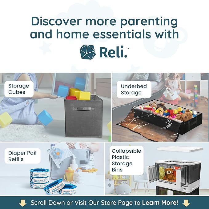 Reli. Disposable Changing Pads for Baby (220 Pack) | Disposable Diaper Changing Pads, 13" x 18" | Super Absorbent, Leak-Proof Liners | Waterproof, Quick Dry Underpads (Blue/White)