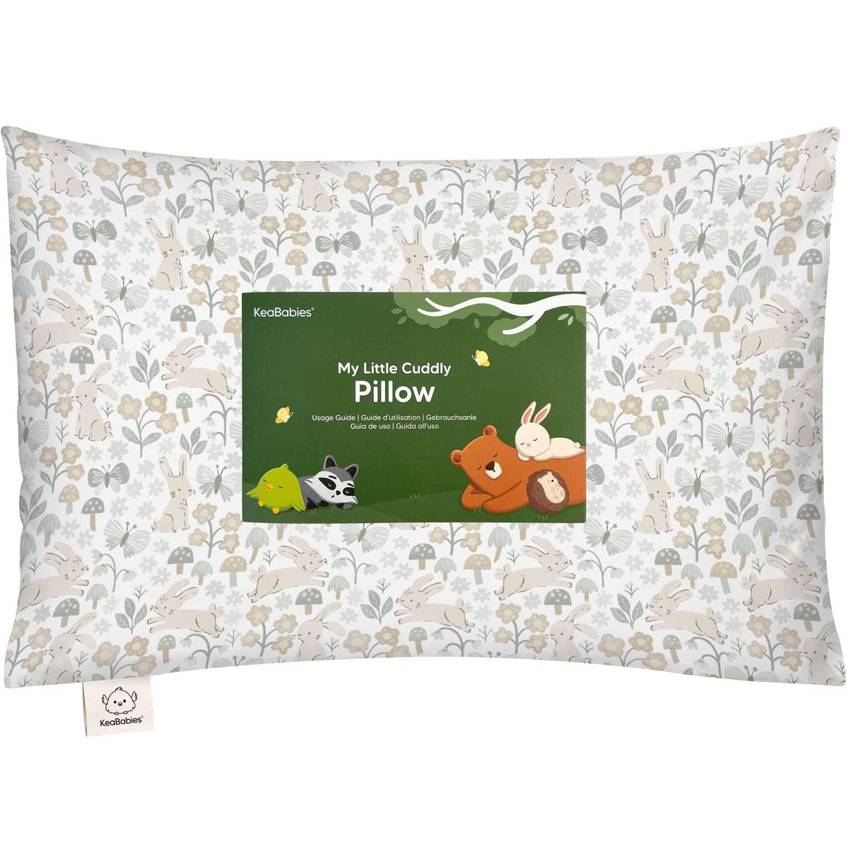 KeaBabies Toddler Pillow with Pillowcase, 13x18 Kids Pillows (Bumble Bear)