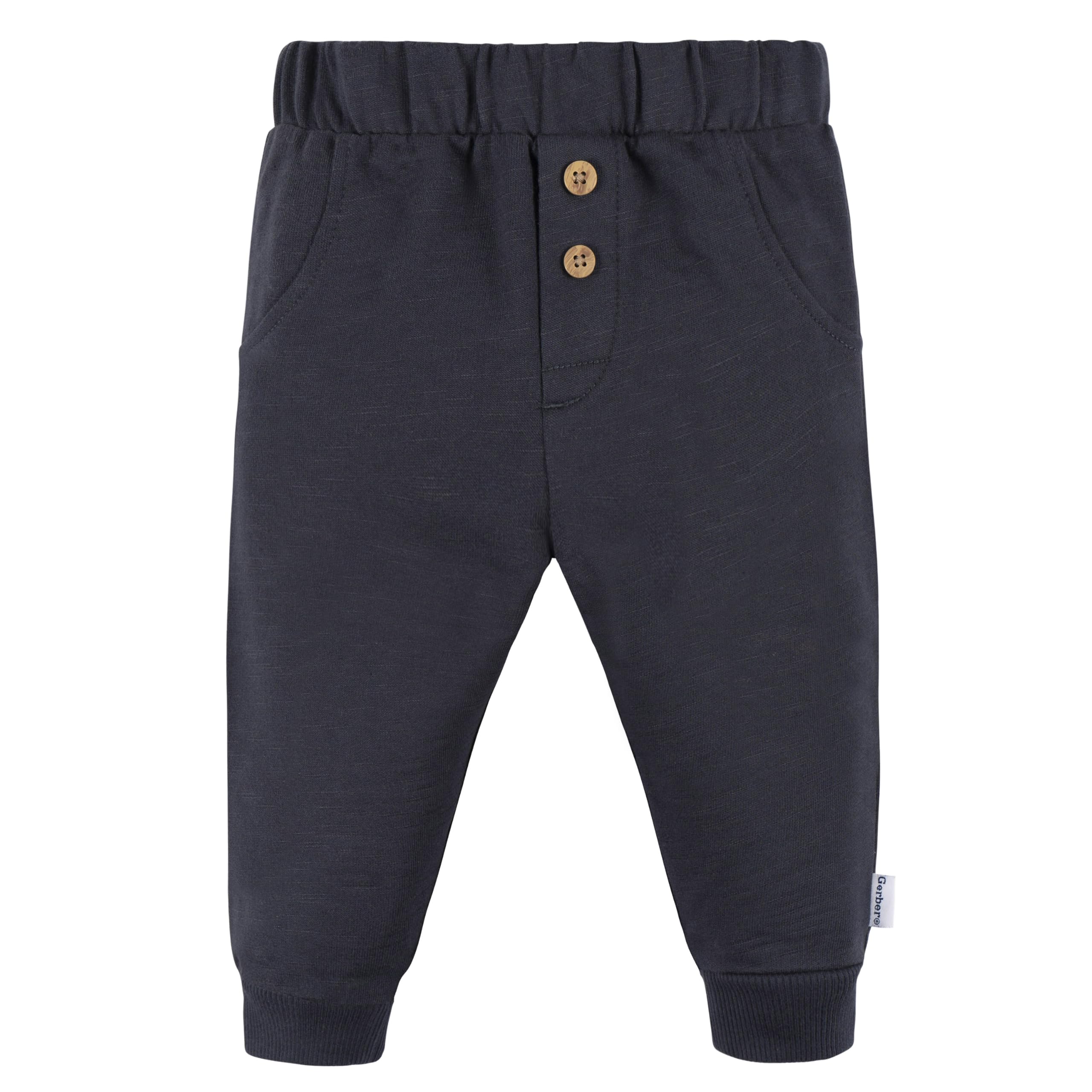 Gerber Baby Boys' Jogger Set, Happy, 3-6 Months