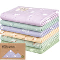 Organic Burp Cloths Baby Boy, Girl, 6-Pack Large Burping Cloths (Lunaris)
