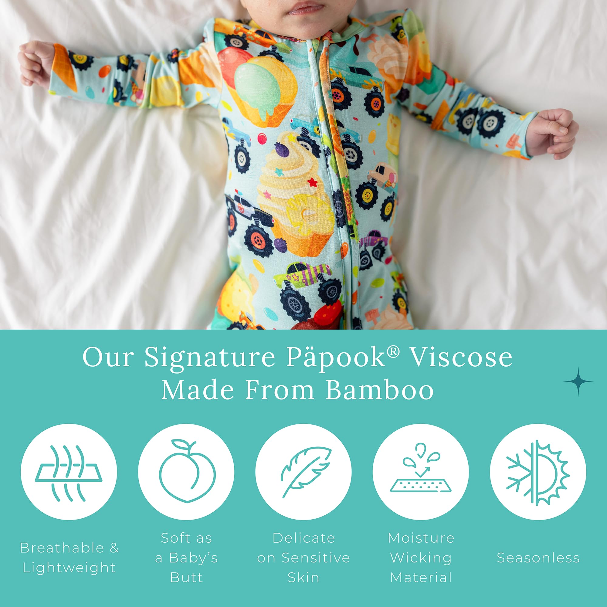 Posh Peanut Convertible Baby Sleepers, Boy Toddlers Footless Pajamas