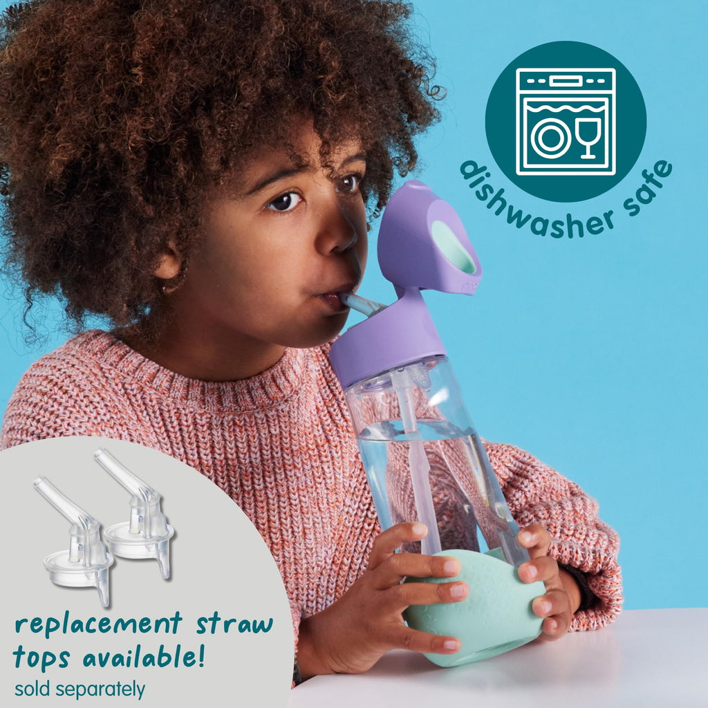 b.box Tritan™ Kids Water Bottle with Straw, 15 oz Toddler Water Bottle