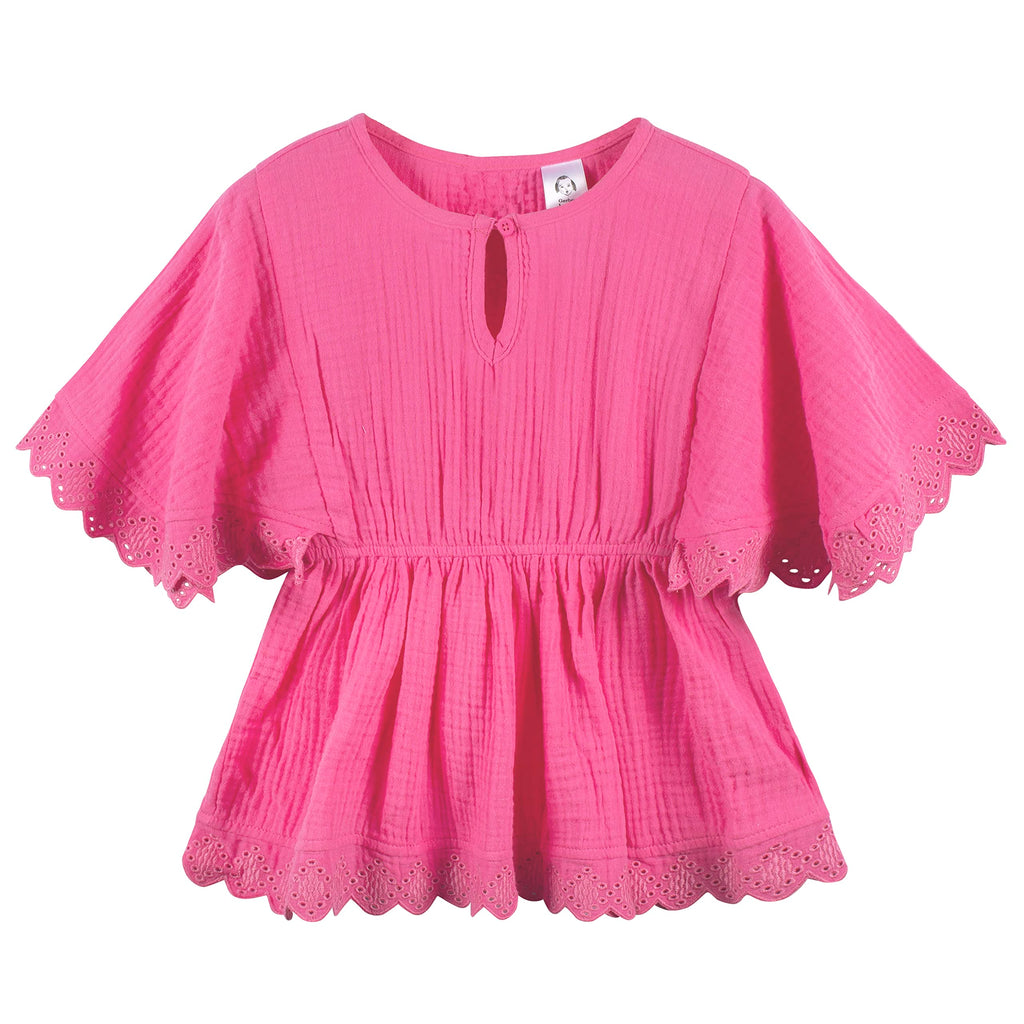 Gerber Baby Girls Toddler Kaftan Swimwear Cover Up, Pink, 3T US