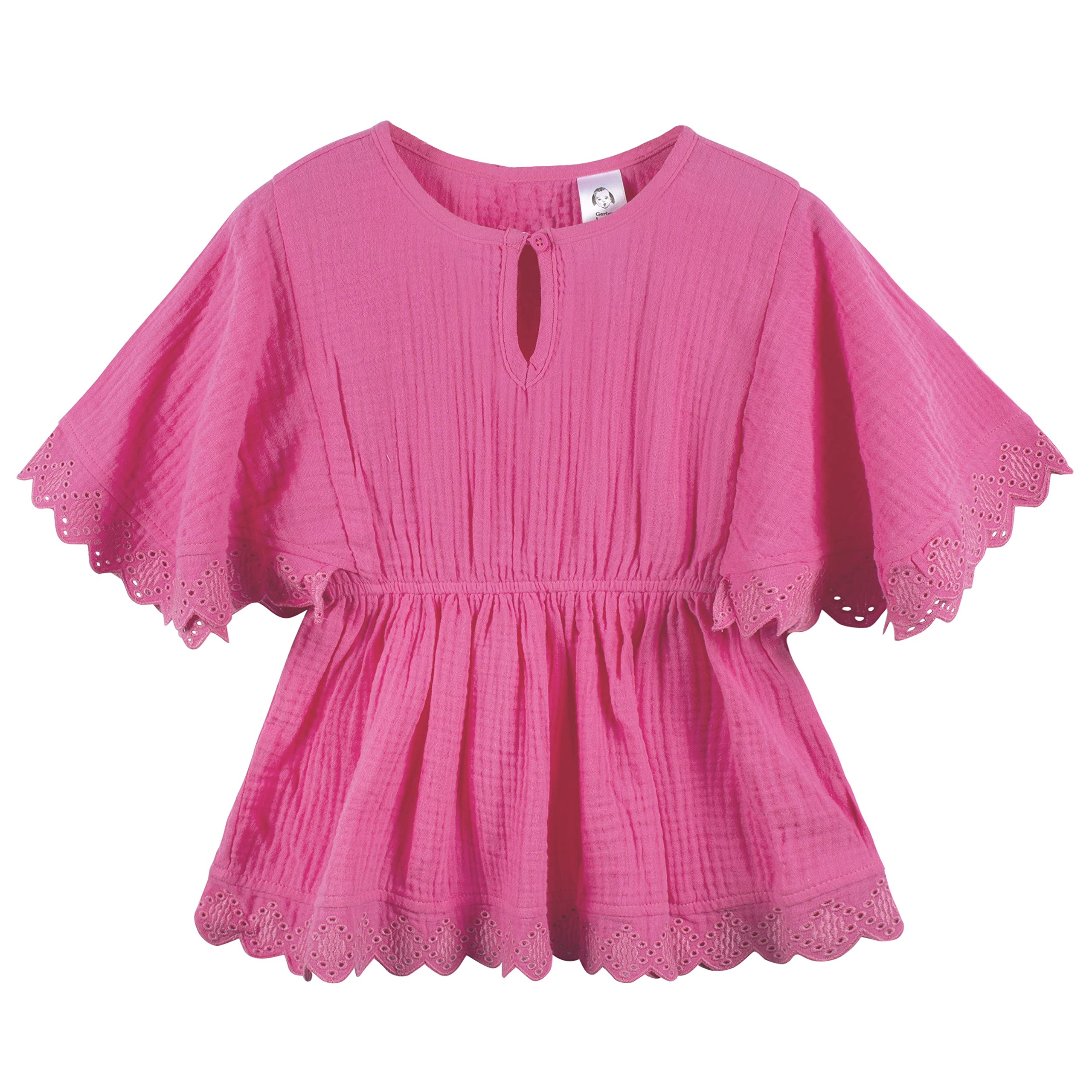 Gerber Baby Girls Toddler Kaftan Swimwear Cover Up, Pink, 2T US