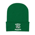 College Baby Knit Cap North Dakota Fighting Hawks Logo - Kelly - Newborn