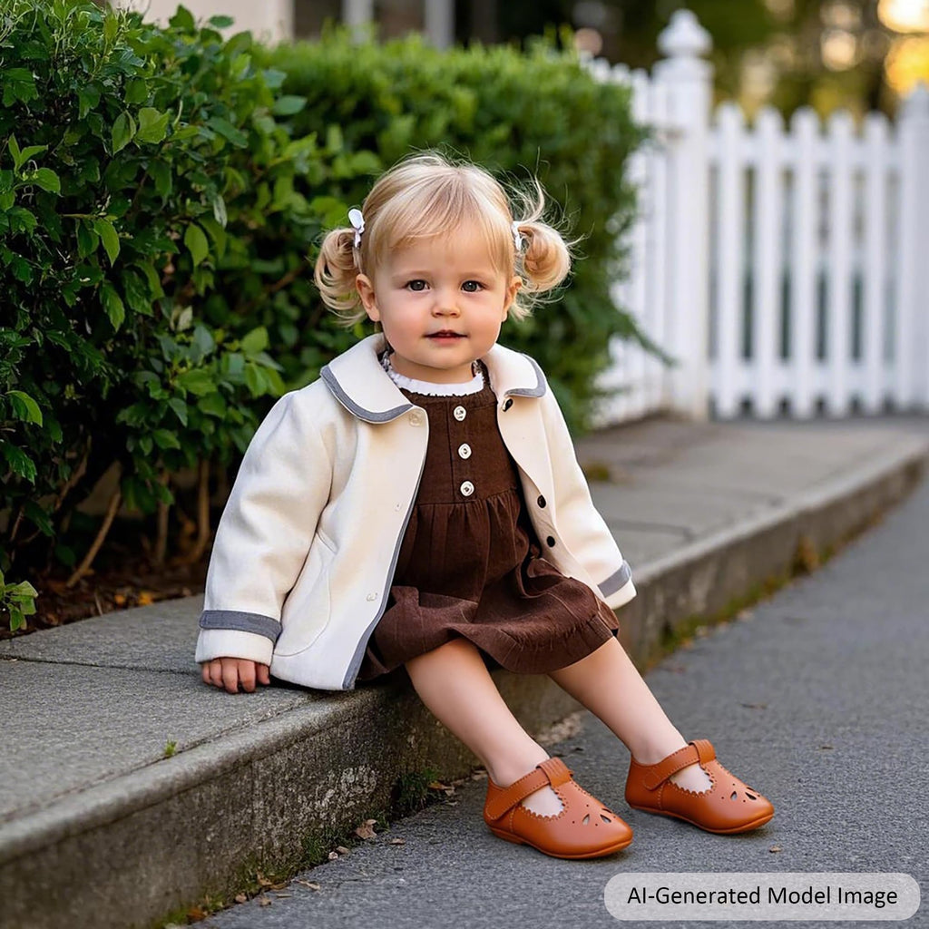 Soft Sole Brown Baby Shoes - Infant Baby Walking Shoes Moccasinss Rubber Sole Crib (Brown,12-18 Months Infant)