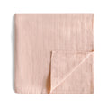 mushie Muslin Baby Swaddle Blanket | 100% Organic Cotton (Blush)