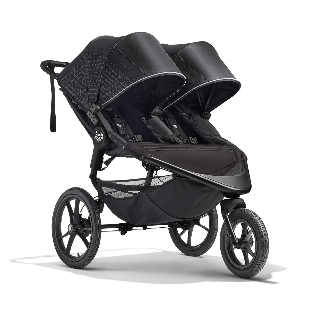 Baby Jogger® Summit X3 3-Wheel Jogging Stroller with Hand Brake, Baby Stroller with One-Hand Compact Fold, All-Wheel Suspension for Running, Jogging, and Everyday Outings, Midnight Black