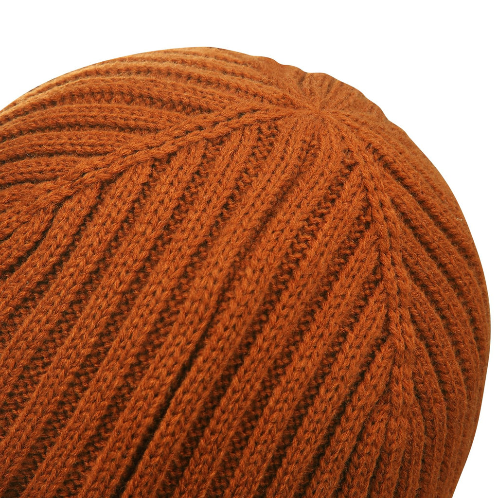 MaxNova Cute Beanies for Kids 0-6 Months Dark Orange