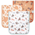 Copper Pearl Baby Burp Cloth Large 21''x10'' Size Premium Absorbent Triple Layer 3-Pack Gift Set Boone