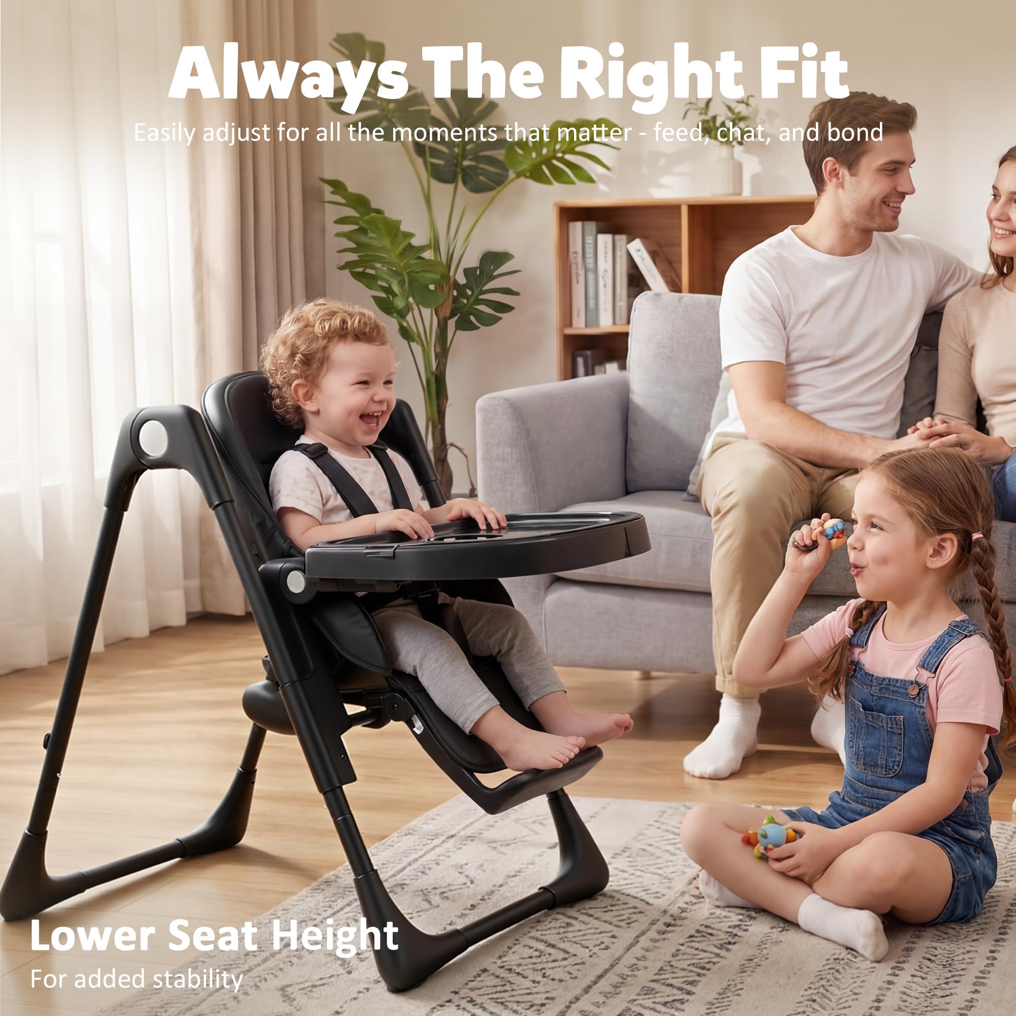 TODEFULL 3 in 1 Baby High Chair, Infant High Chairs for Babies and Toddlers