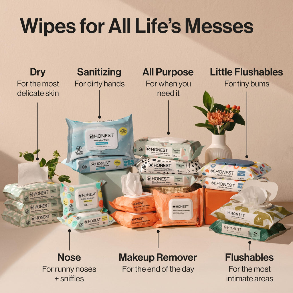 The Honest Company Multi-Use Baby Wipes, Terrazzo, 36 Count