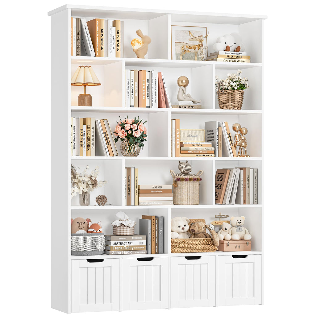 FINETONES 69" H Large Toy Storage Organizer with 4 Movable Drawers