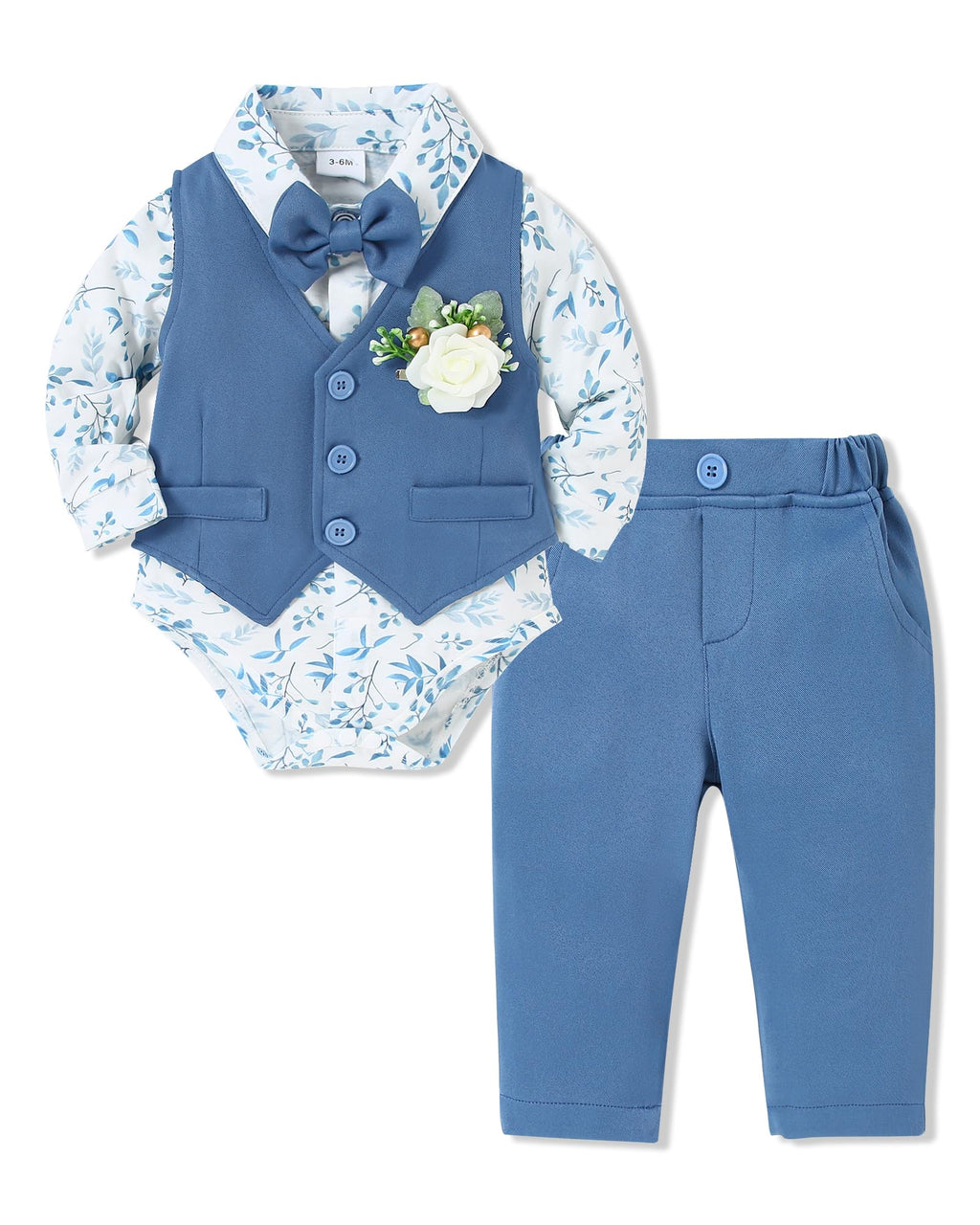 SANMIO Baby Boy Easter Outfit Suit Infant Gentleman Baptism 0-24M