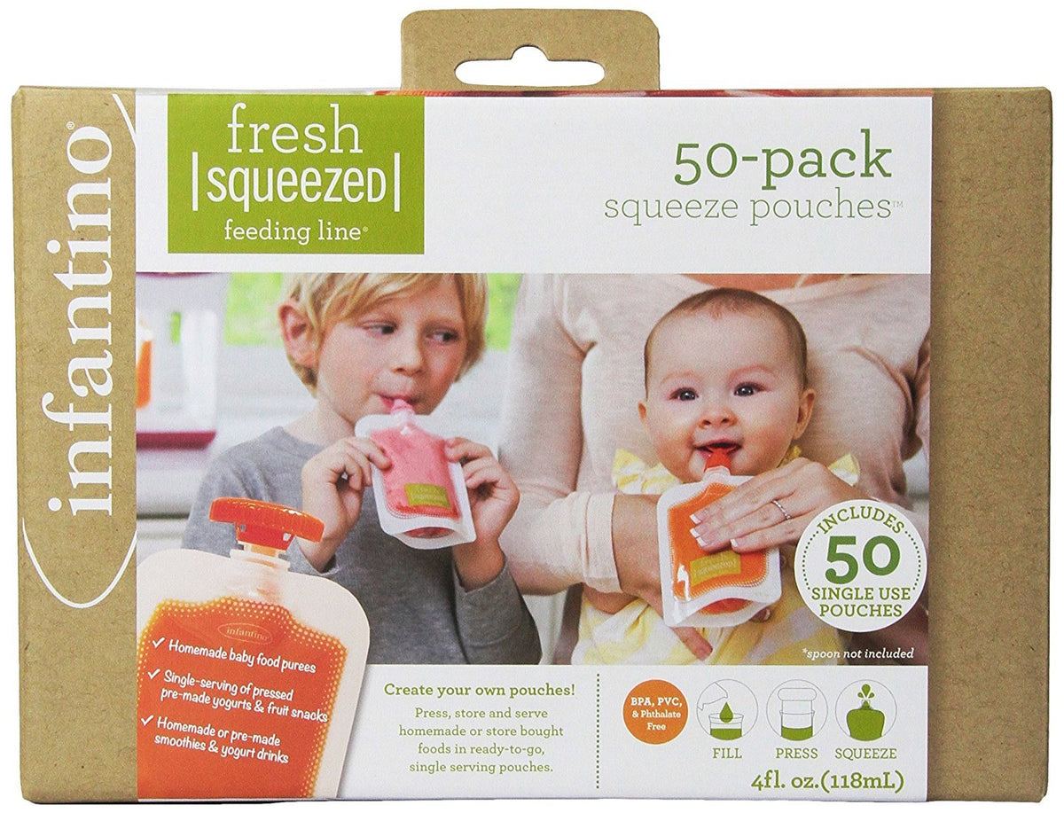 Infantino Squeeze Station, Teal, Homemade Pouches Made Simple