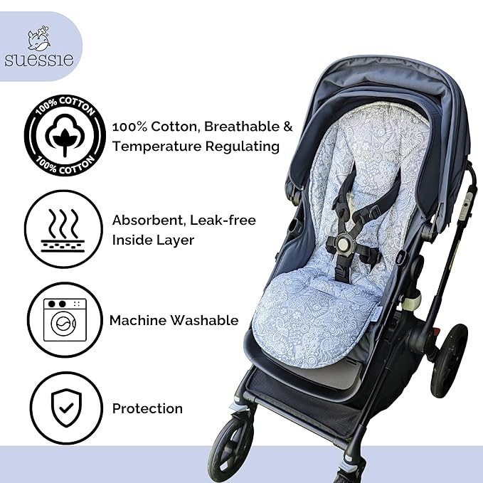 Suessie Stroller Liner - Universal and Reversible Seat Insert, Sweet Dreams
