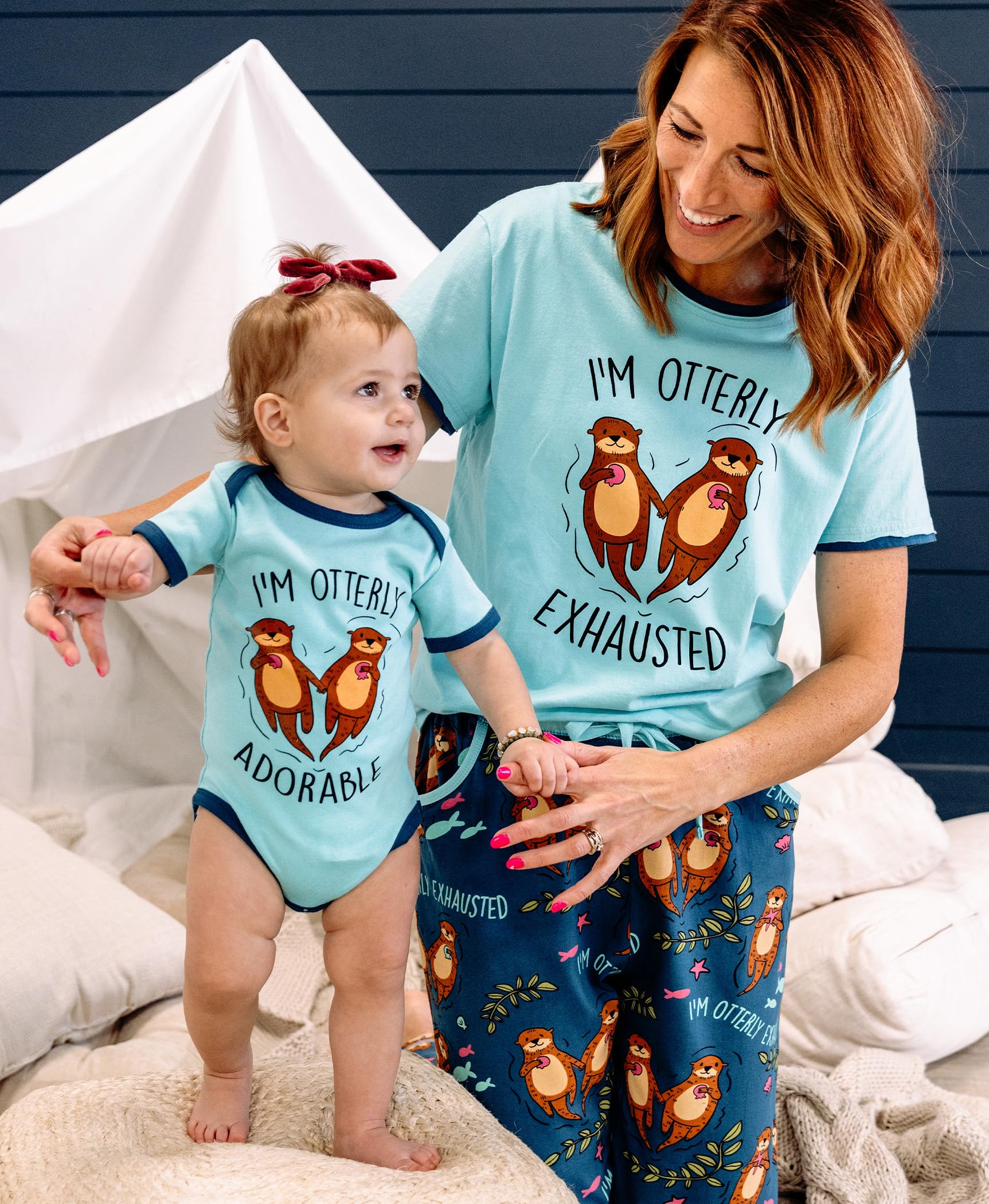 Lazy One Cute Unisex Baby Bodysuit, Cute Animal Designs, 6-18 Months, Otterly Adorable (6 Month)