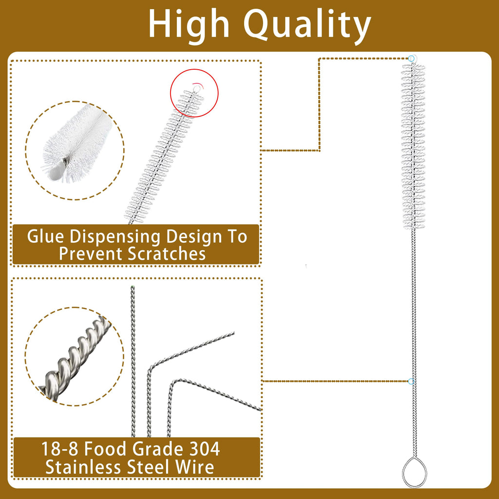 CIDYAUST Straw Cleaner 12 Inch(10-Pack) for Reusable Straws