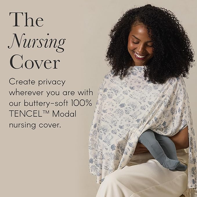 Solly Baby Nursing Cover, Ultra-Breathable, Lightweight Breastfeeding Cover-Up, Buttery-Soft Fabric, Universal Fit, Postpartum Essentials, Newborn Must Haves, Flax