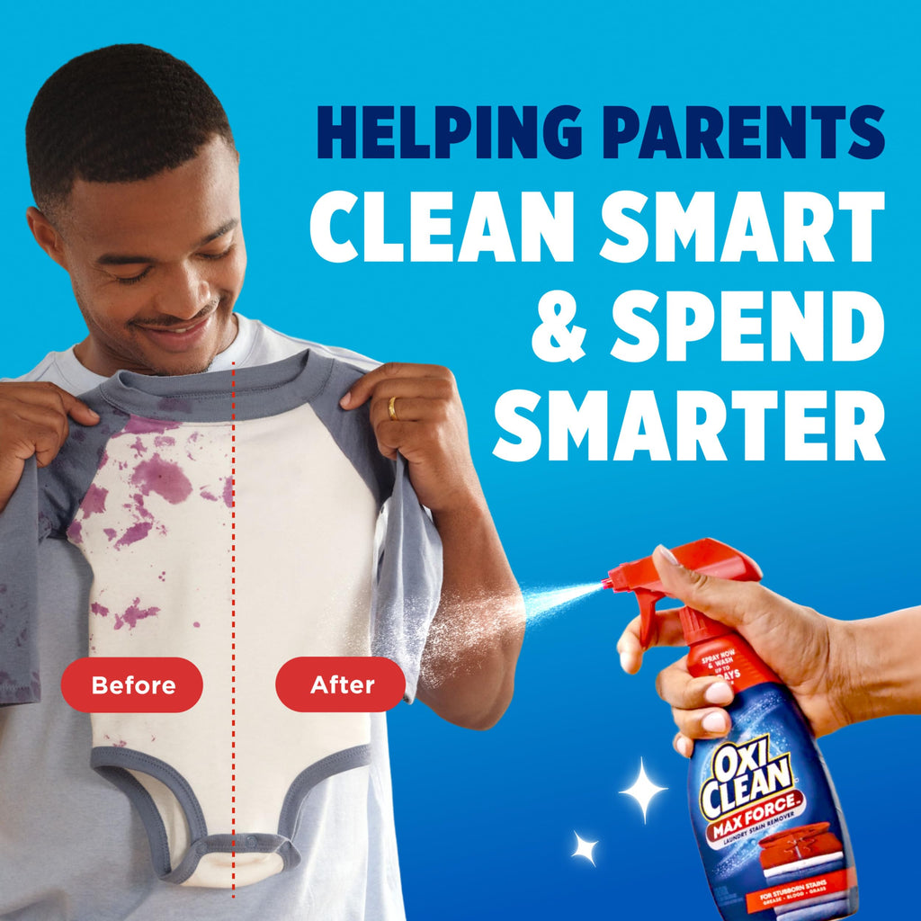 OxiClean Max Force Laundry Stain Treater Spray, 12 Fl Oz (Pack of 3)