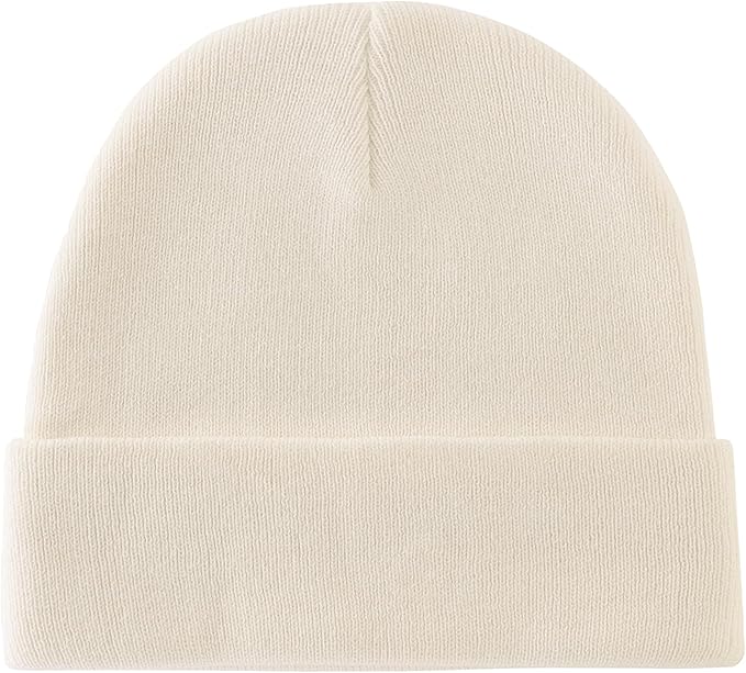 ROYBENS 100% Cotton Baby Beanie Cute Toddler Winter Hat Boys Girls Kids Soft Warm Knit Cuffed Caps Beanies for 0-8 Years
