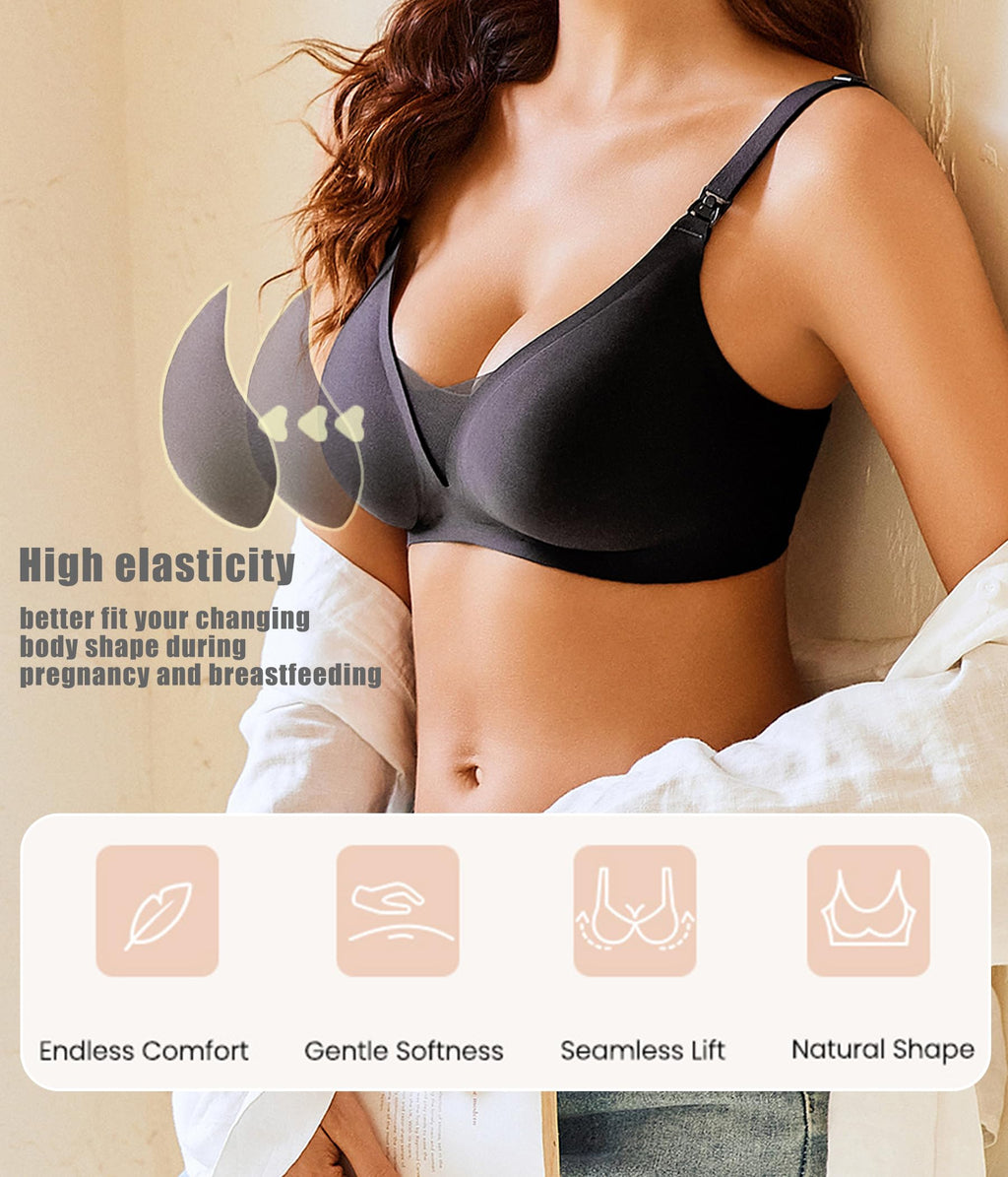 Avidlove Nursing Bras for Breastfeeding Wireless Seamless Maternity Bra