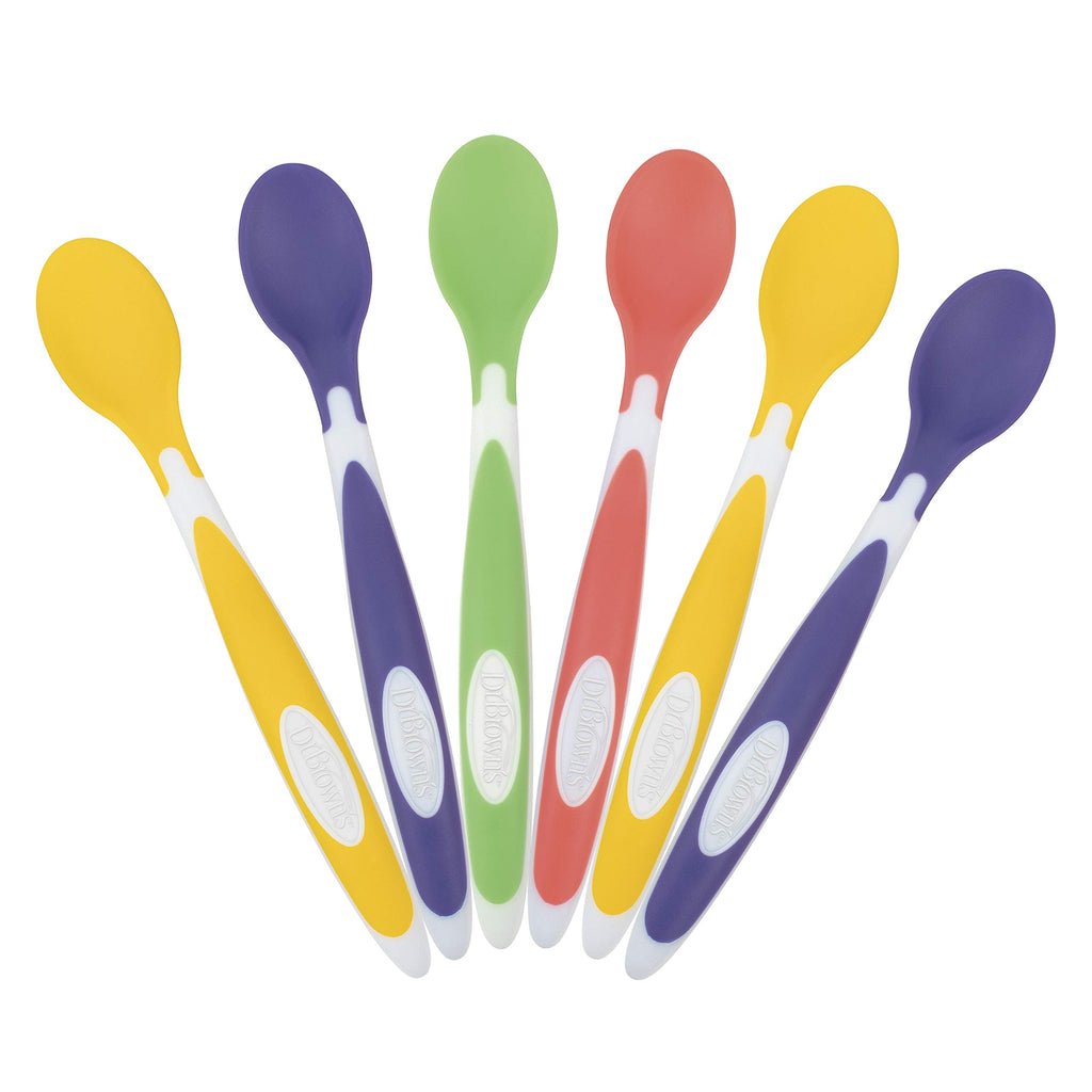 Dr. Brown's Soft-Tip Toddler Feeding Spoons, 24 Pack, Multi
