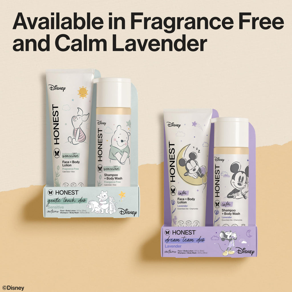 The Honest Company Shampoo, Body Wash & Lotion Bundle, Lavender, 18.5 fl oz