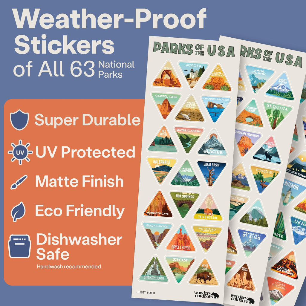 Wondery The Original Parks of the USA® Wide Mouth Adventure bucket list™ Bottle (Mauve)