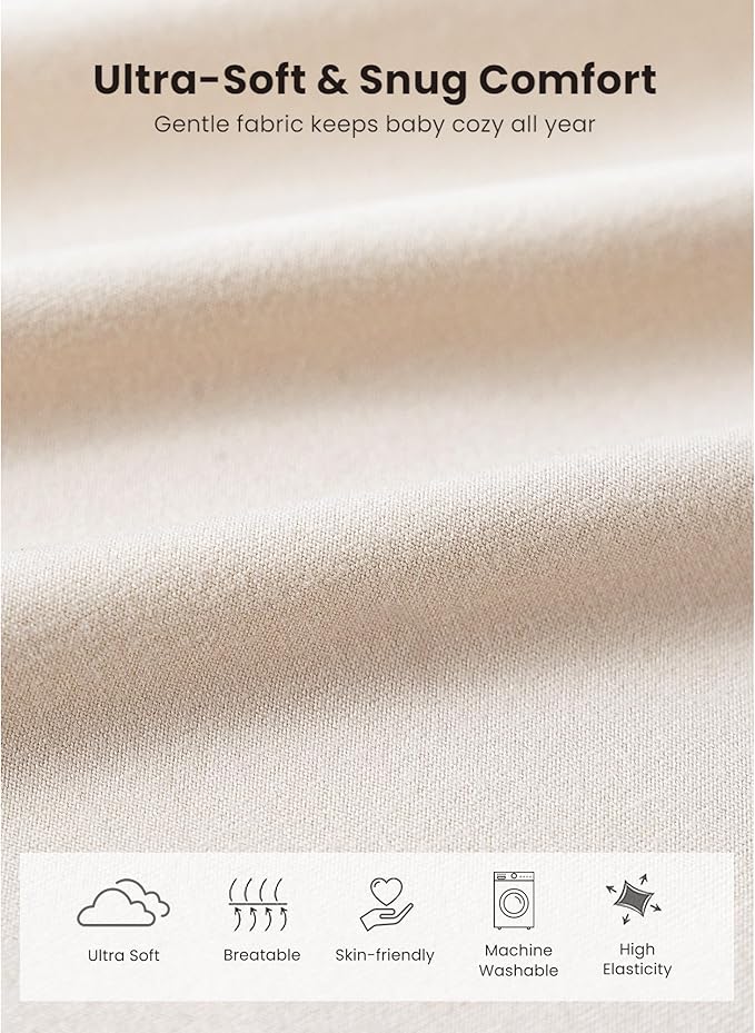 Konssy 6-Pack Baby Newborn Hats with Bear Ears Baby Beanie Hats - Soft Caps for Infant Boys & Girls, 0-3 Months
