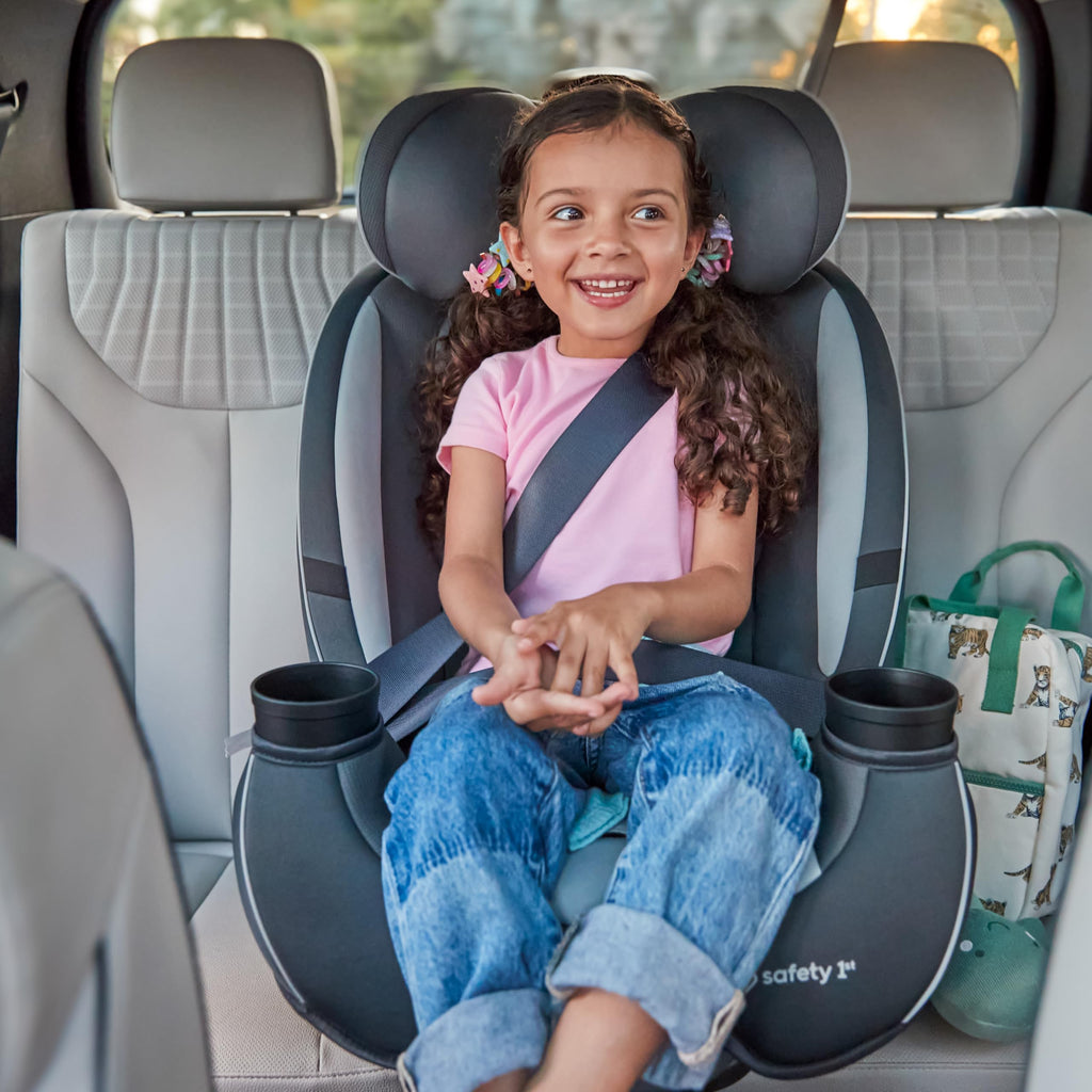 Safety 1st Grow and Go All-in-One Convertible Car Seat, Rear Facing, 5-40 lbs, Forward Facing (30–65 lbs), High Back Booster Seat 40-100 pounds, Vineyard Girl