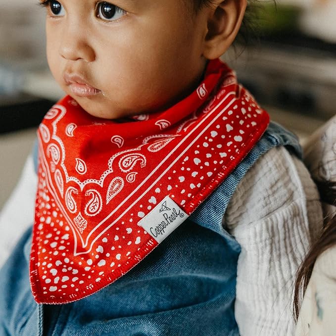 Copper Pearl Baby Bandana Drool Bibs for Drooling and Teething 4 Pack Gift Set Boone